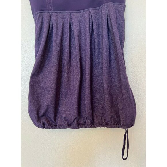 Lululemon Purple Racerback Workout Tank Top Women's 4 Built in Bra Scoop Neck - Picture 3 of 5